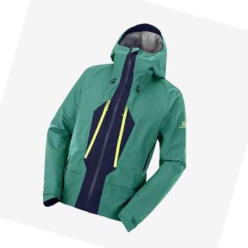 Salomon OUTPEAK GORE-TEX WATERPROOF 3L Erkek Ceket Yeşil | TR 3276NWY